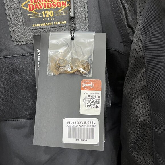 Harley-Davidson® Women's Leather Motorcycle Jacket 2XL - Picture 12 of 16